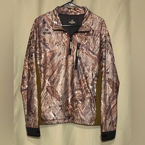Redhead Mossy Oak Duck Blind 1/4 zip Camouflage Hunting Jacket Men’s M